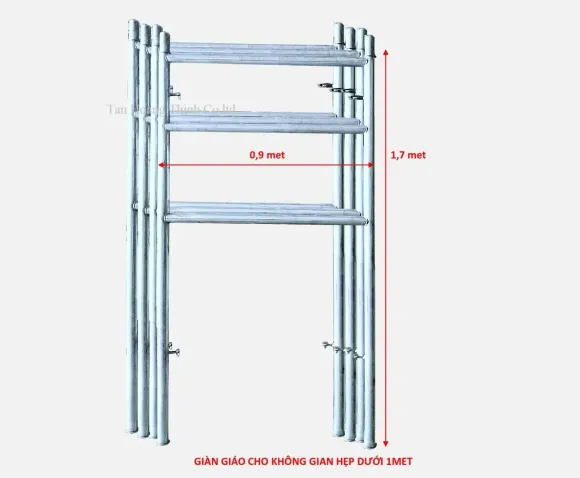 Giàn giáo công trình xếp gọn chịu tải được bao nhiêu?